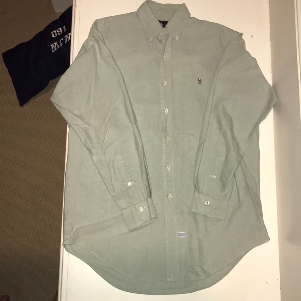 Ralph Lauren lime green formal button down